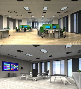 3D 3d-scenes - office 02 model