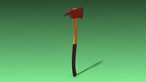 low-poly axe 3D model