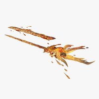 Magical style cold weapon magma sword