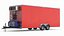 Enclosed Generator Trailer With AC Unit Red