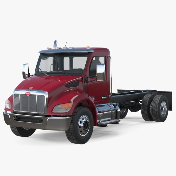 Red Truck Peterbilt 537 Rigged3D模型 - TurboSquid 2065255