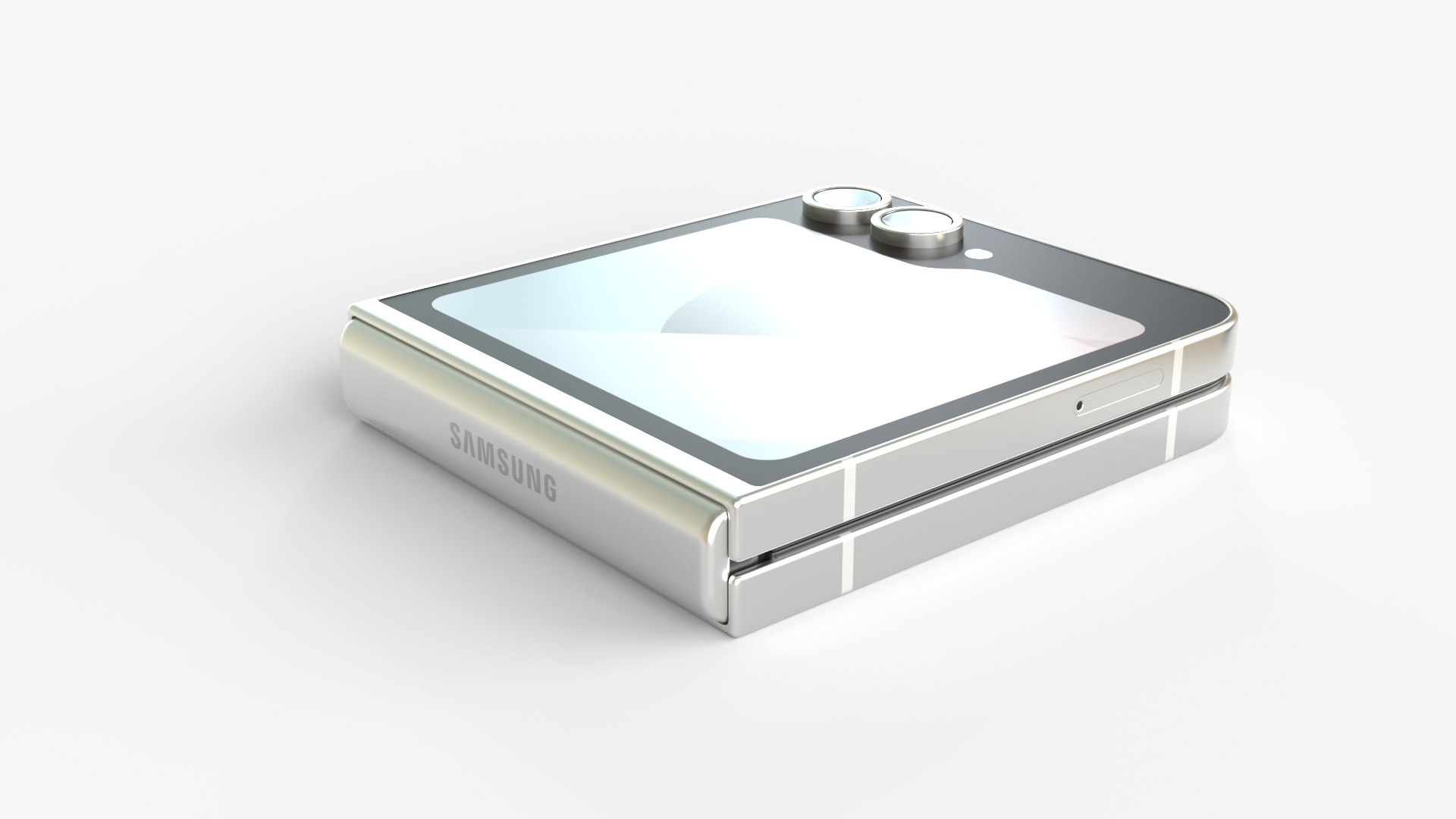 3D Samsung Galaxy Z Flip 6 white model https://p.turbosquid.com/ts-thumb/TG/ICa2my/ks/11/png/1720995564/1920x1080/fit_q87/ffffa083a27a2d50535da33d088c6fb273575054/11.jpg