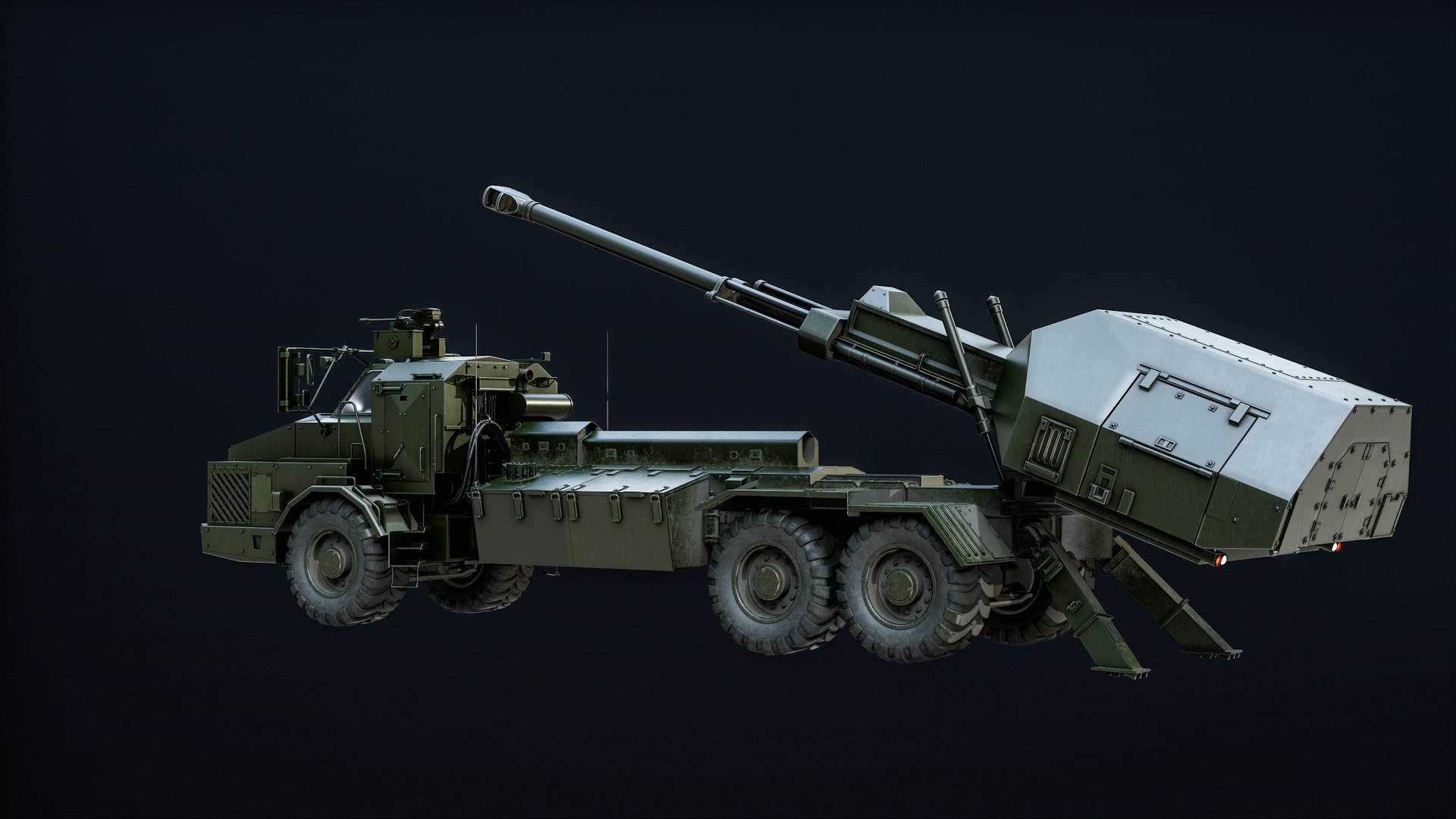 Archer Artillery System PBR model https://p.turbosquid.com/ts-thumb/TG/JVCtYe/UX/turn_00022/png/1718026792/1920x1080/fit_q87/61a23b4baa79824d12008d64dadf8f0e51283712/turn_00022.jpg