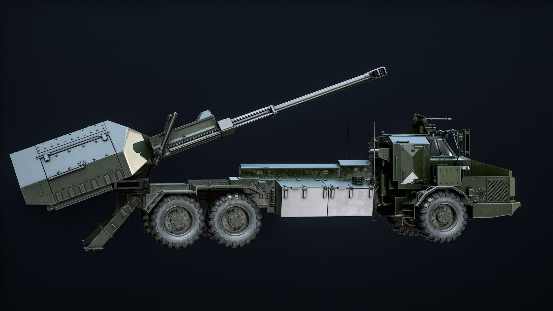 Archer Artillery System PBR model https://p.turbosquid.com/ts-thumb/TG/JVCtYe/dZ/turn_00011/png/1718026781/1920x1080/fit_q87/54de1d804bff29fdb56dcc8df9ebb637cc473ddf/turn_00011.jpg