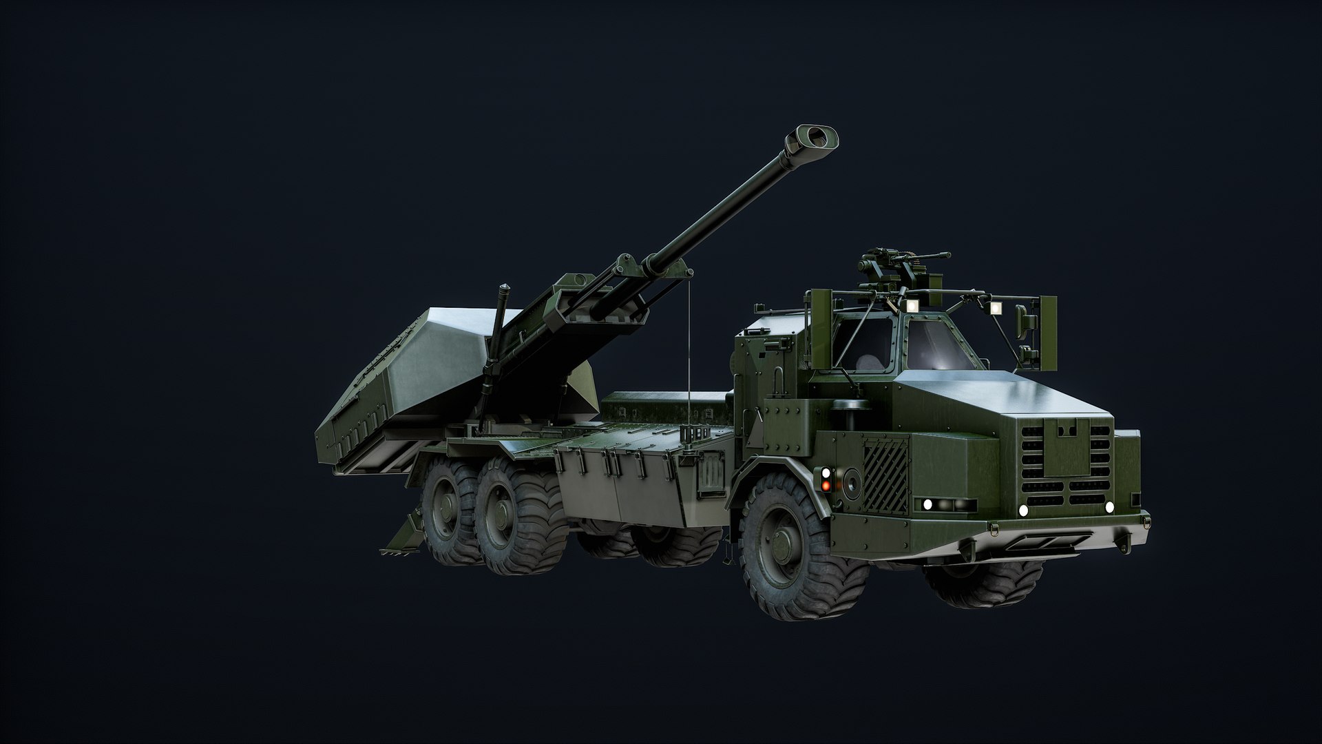 Archer Artillery System PBR model https://p.turbosquid.com/ts-thumb/TG/JVCtYe/nW/turn_00005/png/1718026775/1920x1080/fit_q87/04972ec1decd49ee2c2c51c105cf0d91cece821d/turn_00005.jpg