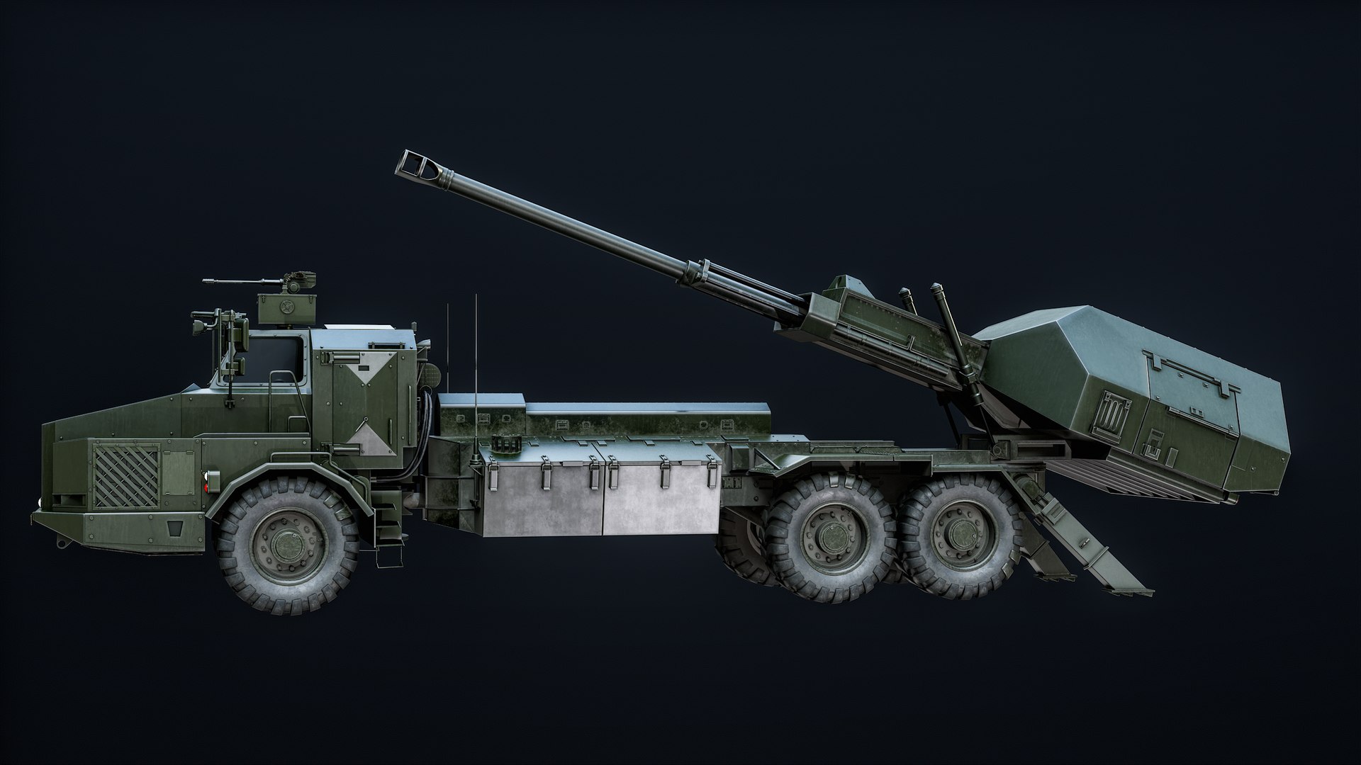 Archer Artillery System PBR model https://p.turbosquid.com/ts-thumb/TG/JVCtYe/zO/turn_00026/png/1718026797/1920x1080/fit_q87/803b59b56ab863619b9d0190002370ff357ac2c5/turn_00026.jpg