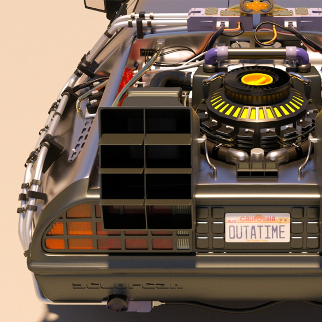 Delorean Bttf 3D Model - TurboSquid 1270833