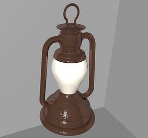 oil lamp c4d