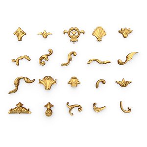 Acanthus Leaves Collection 09 3D