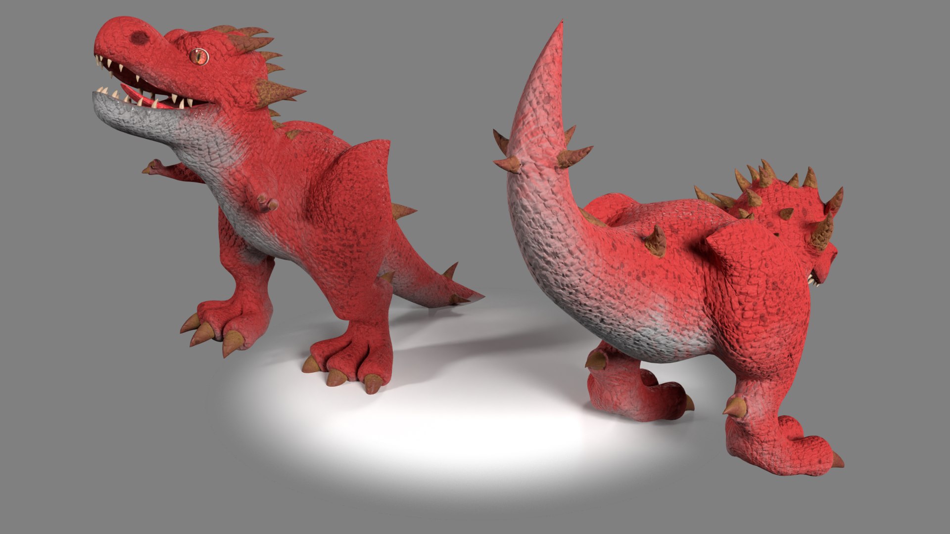 Dinosaur T-Rex Cartoon 3D Model - TurboSquid 2001380
