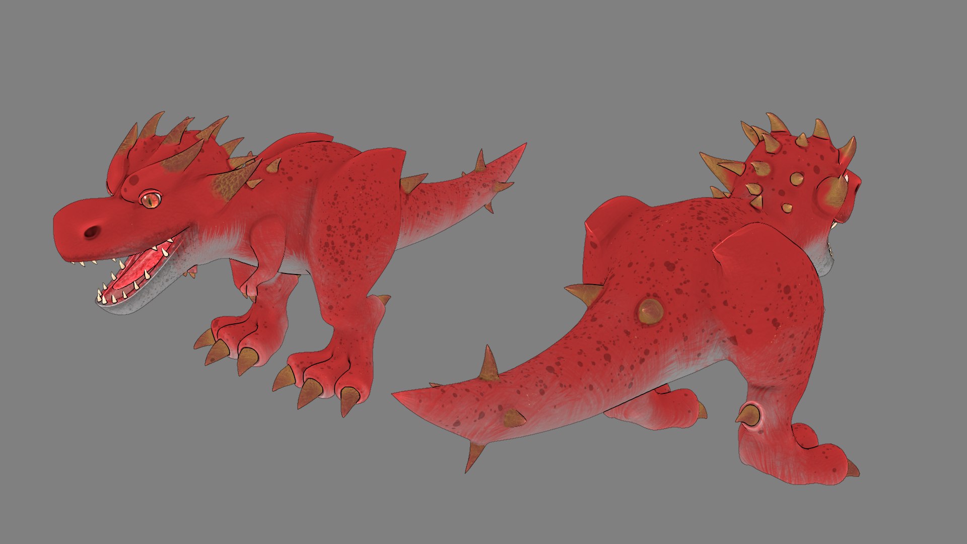 Dinosaur T-Rex Cartoon 3D Model - TurboSquid 2001380
