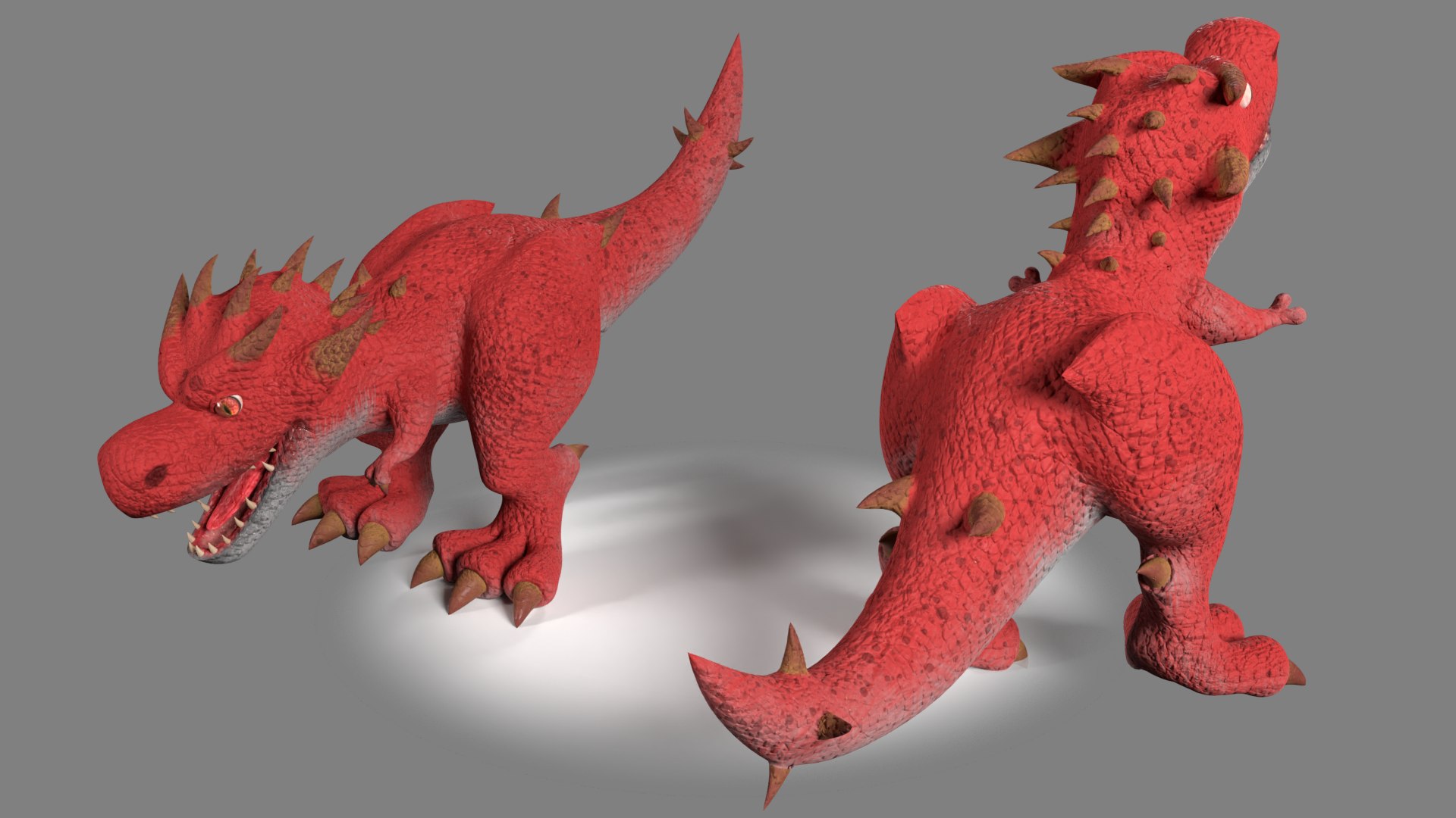 Dinosaur T-Rex Cartoon 3D Model - TurboSquid 2001380