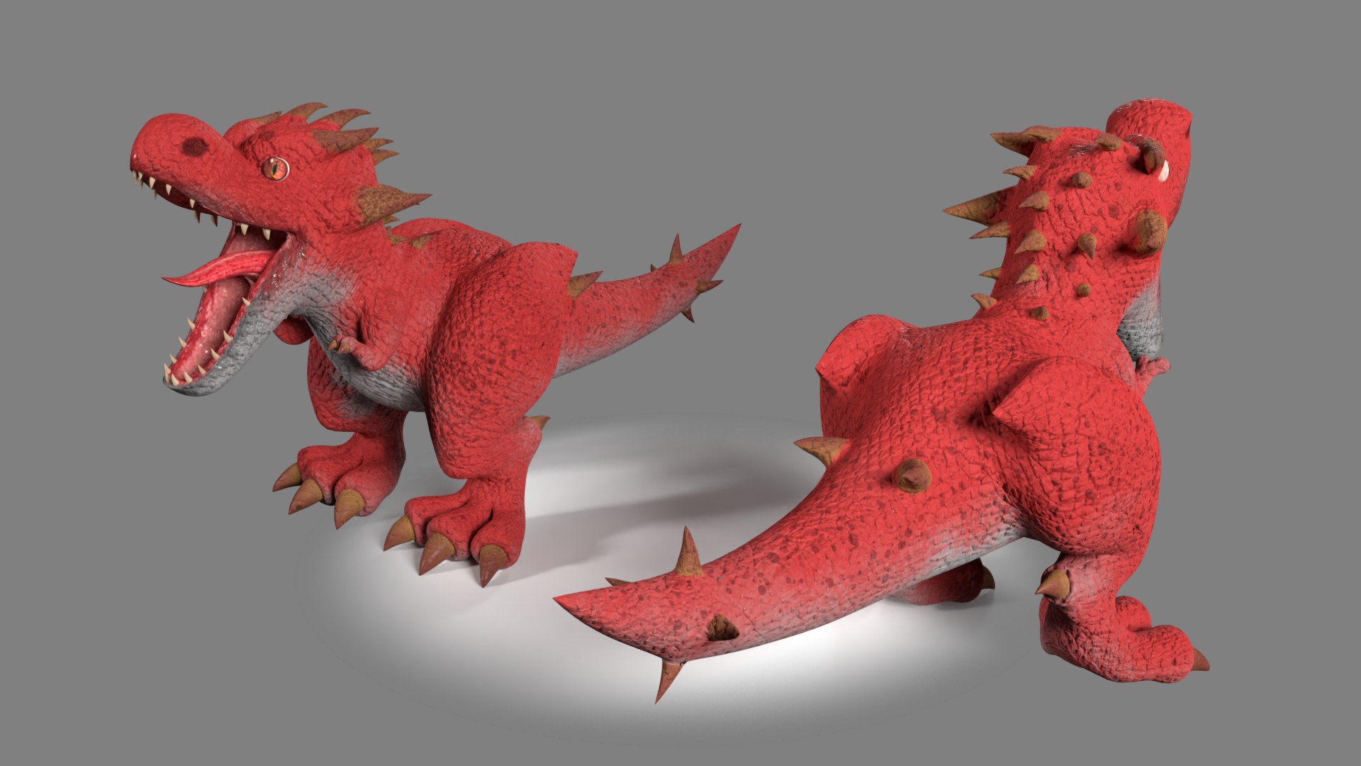 Dinosaur T-Rex Cartoon 3D Model - TurboSquid 2001380