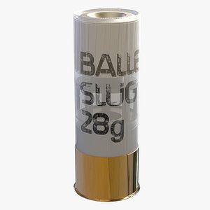 3D speed slug 28g ammunition model