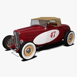 Hot Rod Roadster With Roof