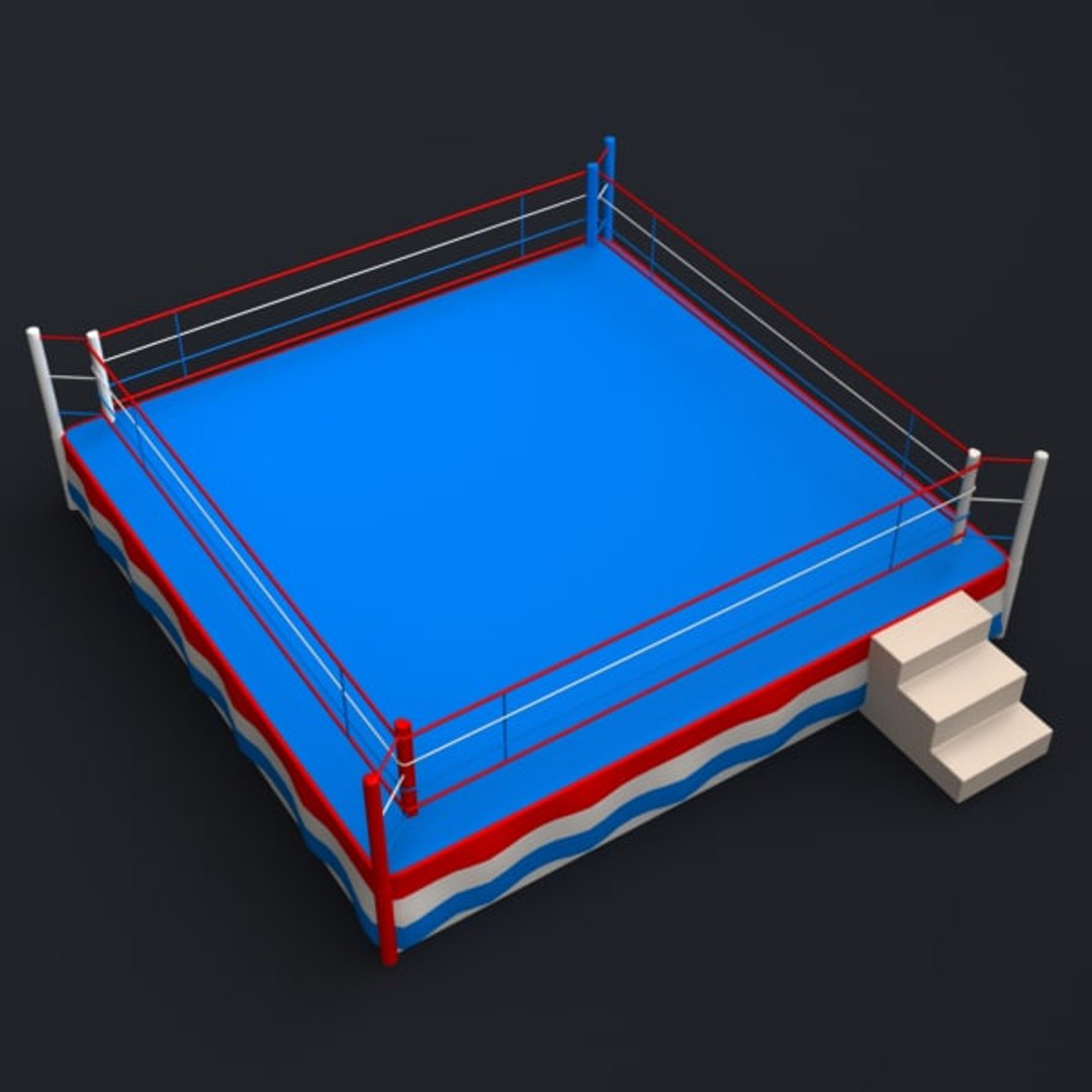 Разборный ринг. Boxing 3d model. 3д бокс. 3д модель ринга для бокса. Ринг боксёрский 3d модель.