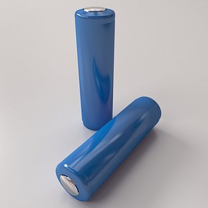 Lithium Ion 18650 Battery 3D