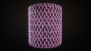 3D Seamless Knit cloth material textures model