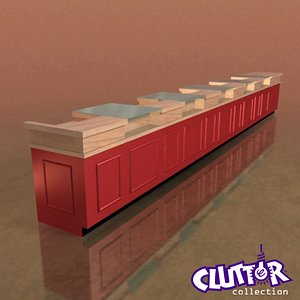 3d superstore checkout counter