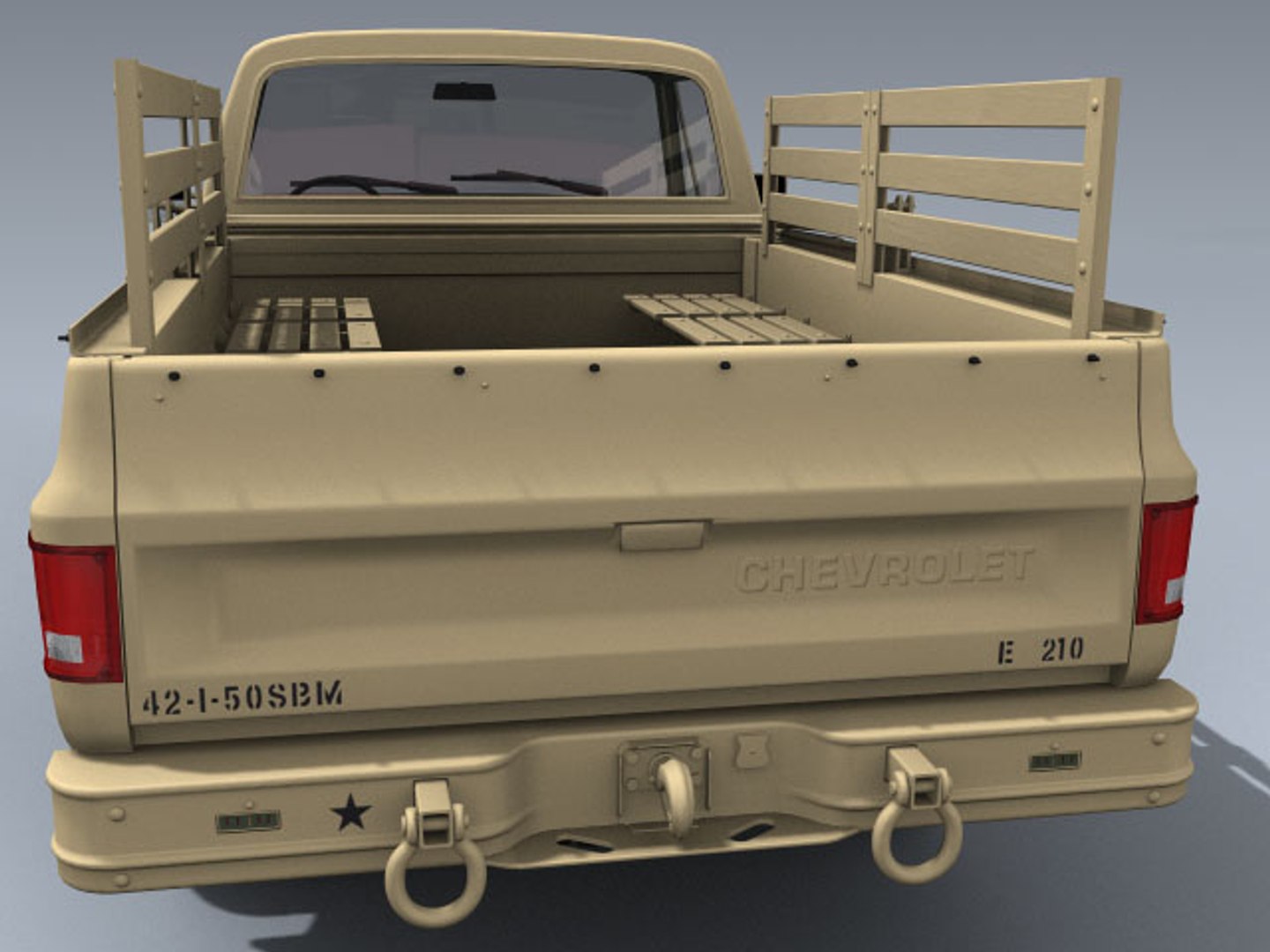 3d Model Army M1008 Desert