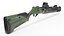Futurystyczna strzelba MP 155 Ultima Kałasznikow Zielona
