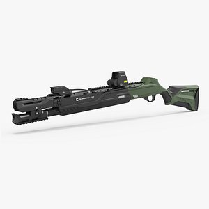Futuristic Shotgun MP 155 Ultima Kalashnikov Green