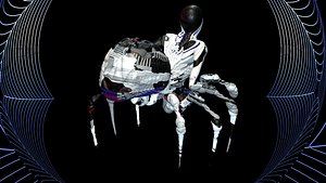 3D spider woman. creature.