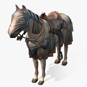 medieval horse 02 3d max