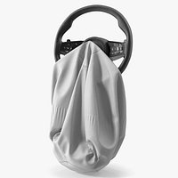 Driver Steering Wheel with Deployed Airbag