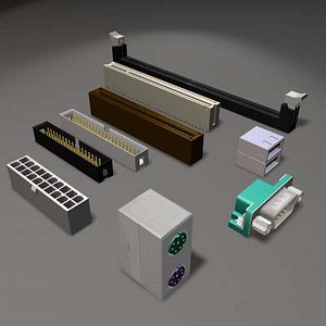 atx connectors pc-133 3d model