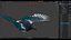 Eurasian Magpie Rigged PBR 3D model