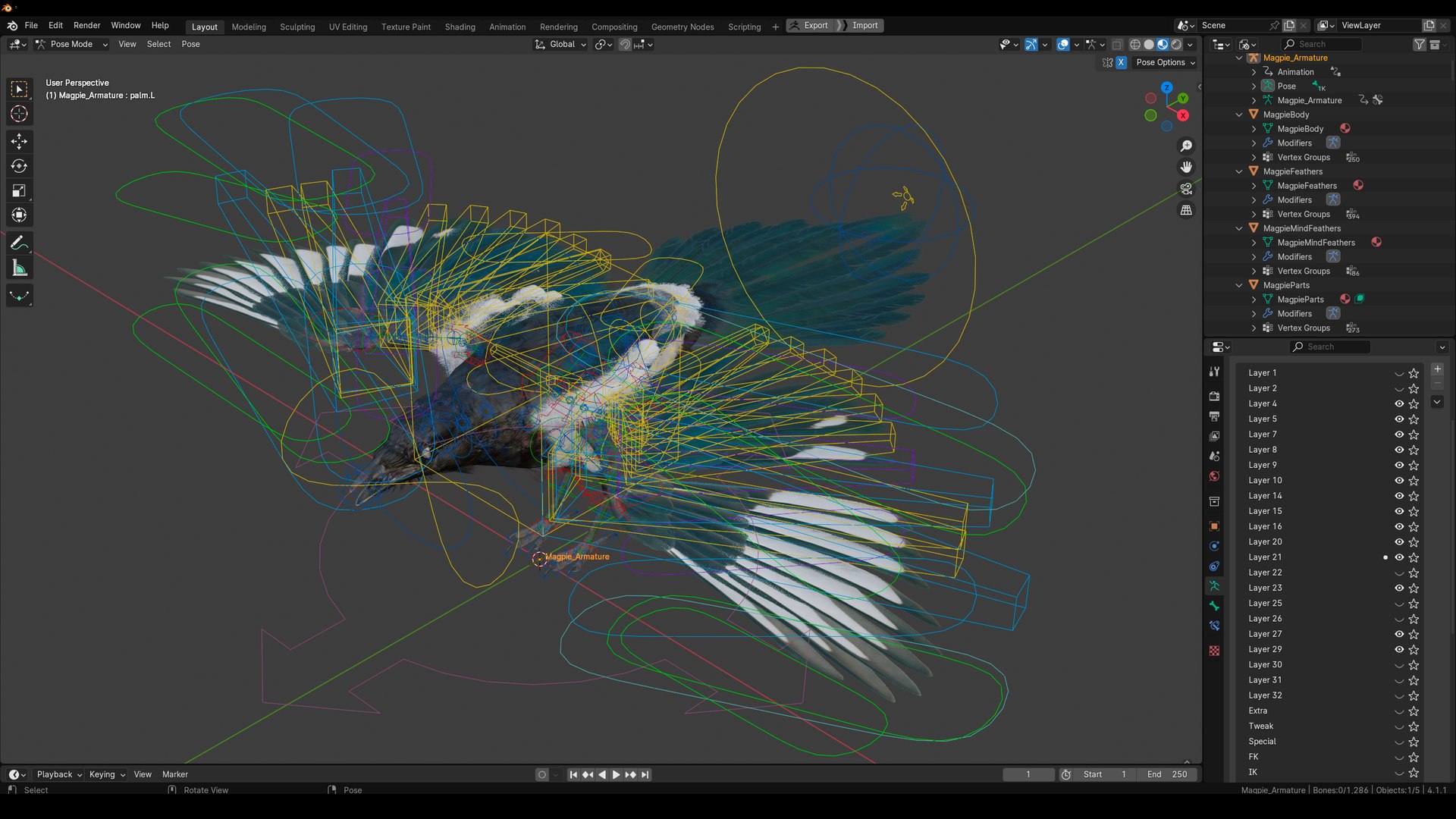 Eurasian Magpie Rigged PBR 3D model https://p.turbosquid.com/ts-thumb/TH/3eJcWL/hH/r_viewport_040r/png/1762634239/1920x1080/fit_q87/942b9137deb568f1eff5580f707c4f7ae49fd29f/r_viewport_040r.jpg