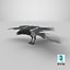 Eurasian Magpie Rigged PBR 3D model
