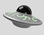 3D model alien spaceship