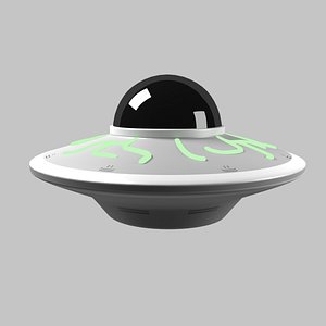 3D model alien spaceship