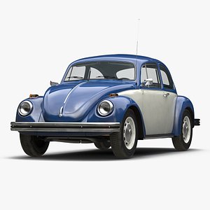 volkswagen beetle 1966 simple 3d c4d