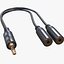 Stereofoniczny kabel Y-Splitter