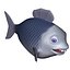 fish cartoon character rigged 3d 3ds