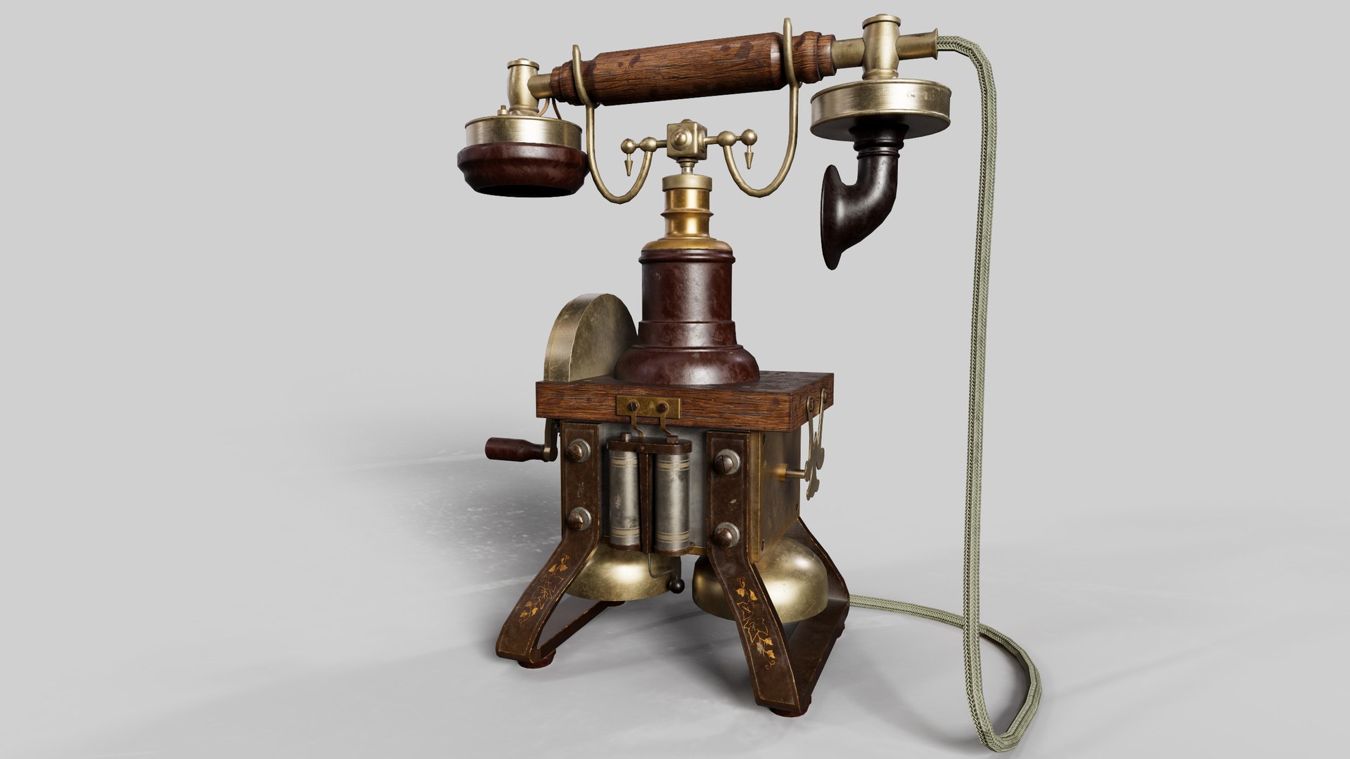 3D Retro Phone PBR Game Ready Mid Poly 3D Model Model - TurboSquid 2005029