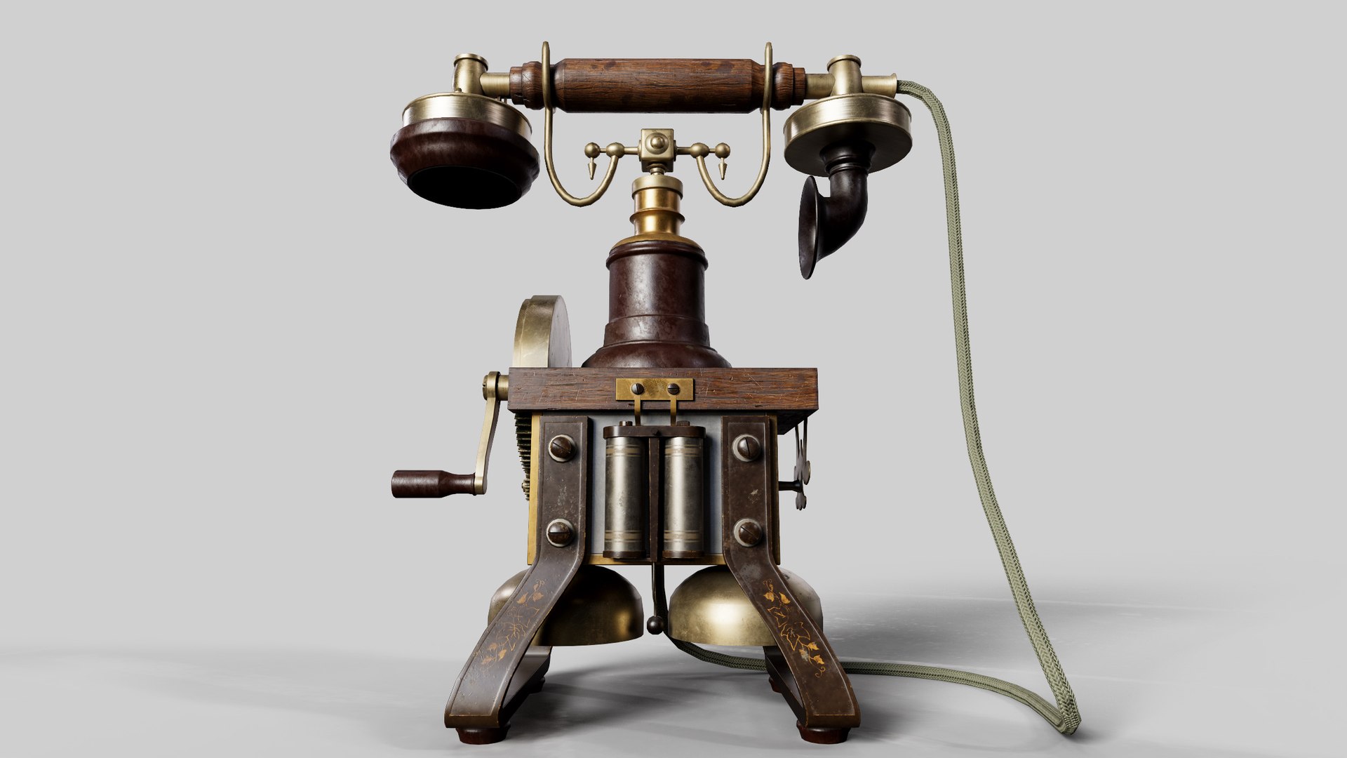 3D Retro Phone PBR Game Ready Mid Poly 3D Model Model - TurboSquid 2005029