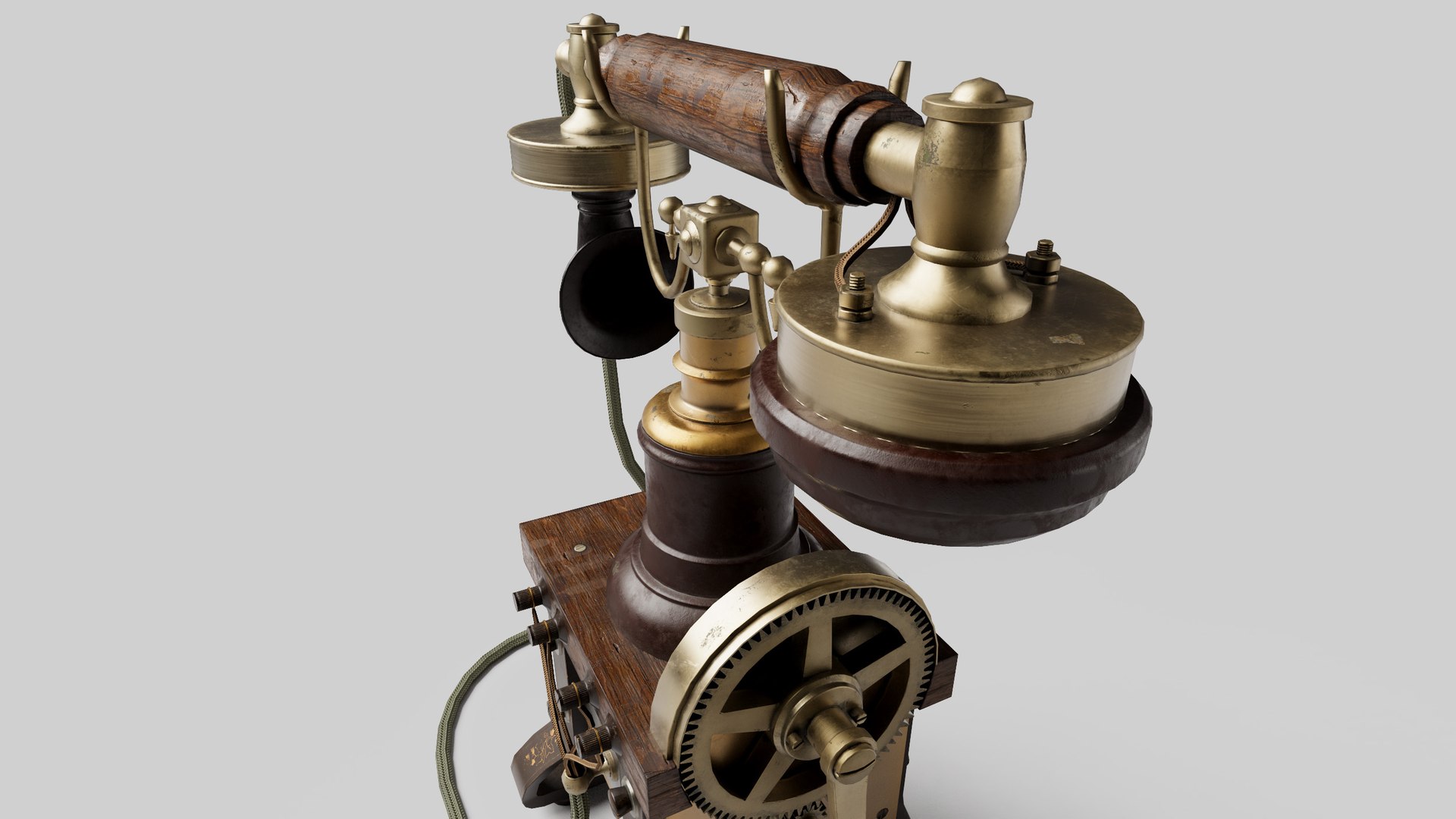 3D Retro Phone PBR Game Ready Mid Poly 3D Model Model - TurboSquid 2005029