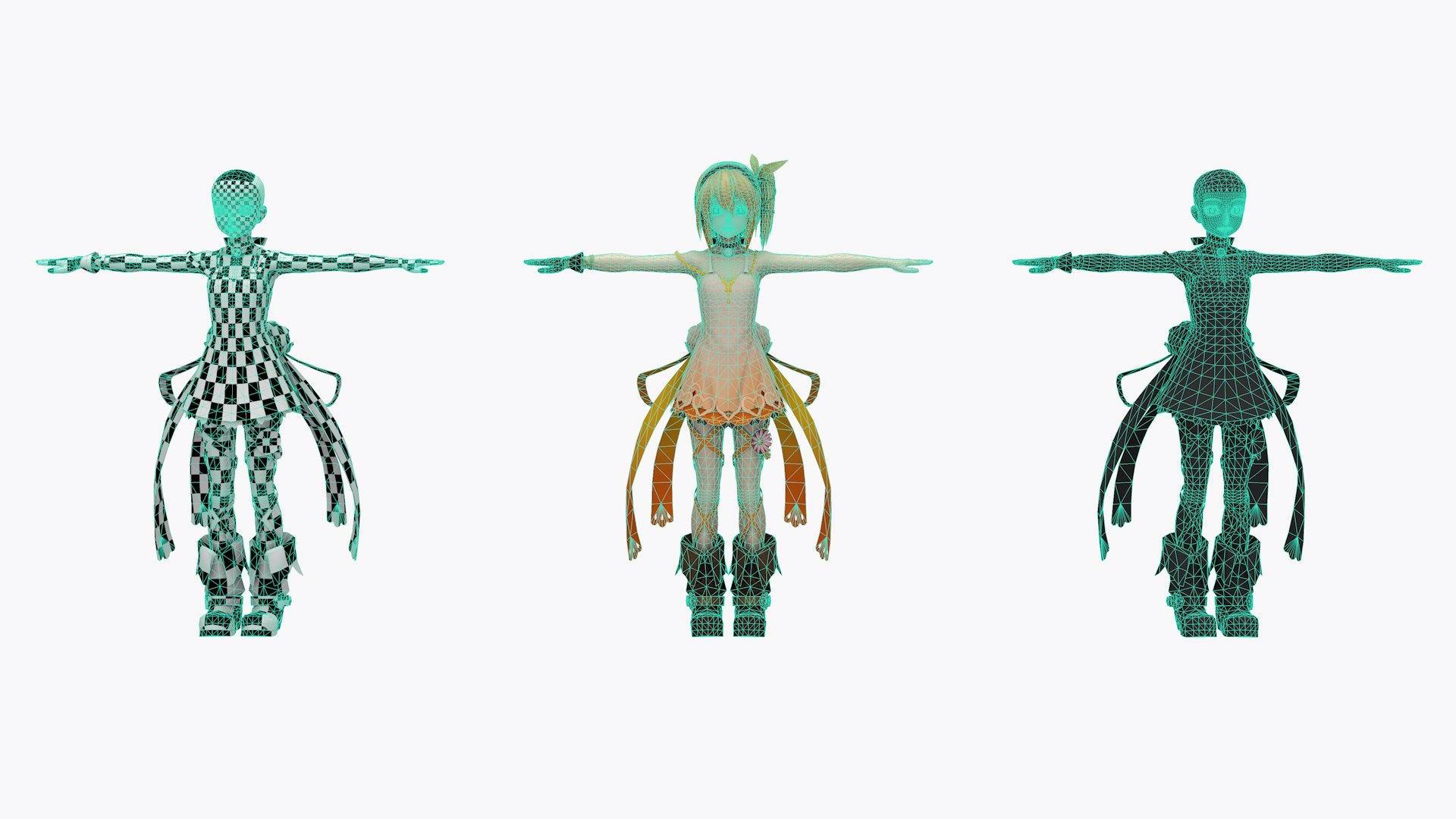 Anime Character V2 3D Model - TurboSquid 2086056
