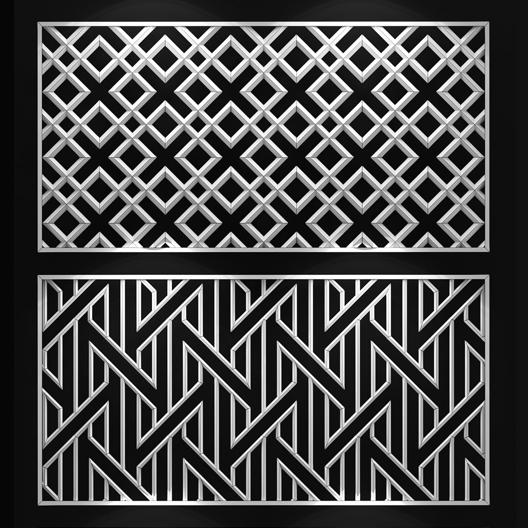 Decorative Partitions Patterns 3D Model - TurboSquid 1351953