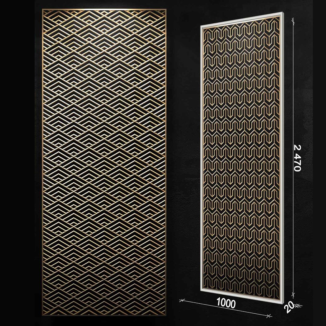 Decorative Partitions Patterns 3D Model - TurboSquid 1351953