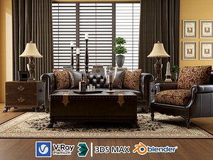 European Classic Living Dining Room Furniture