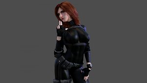 3D Female Spy - Tactical Agent model