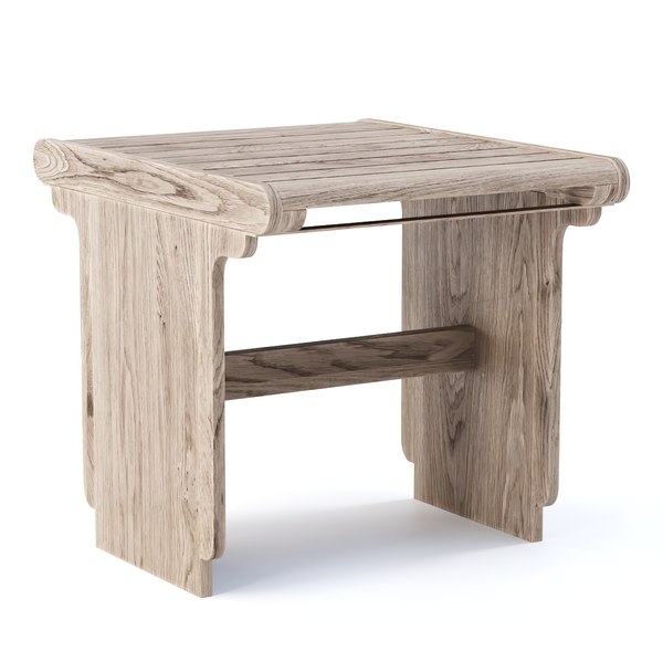 Eva wooden stool EV17 by Bpoint Design 3D model