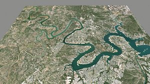 Lake Travis Colorado River Texas USA 3D model