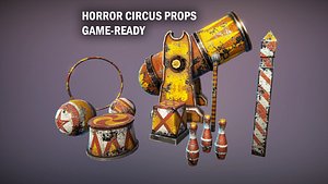 Horror circus props
