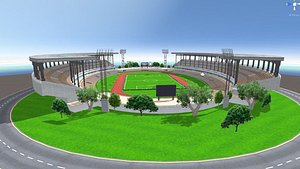 Soccer Stadium pack 3D model